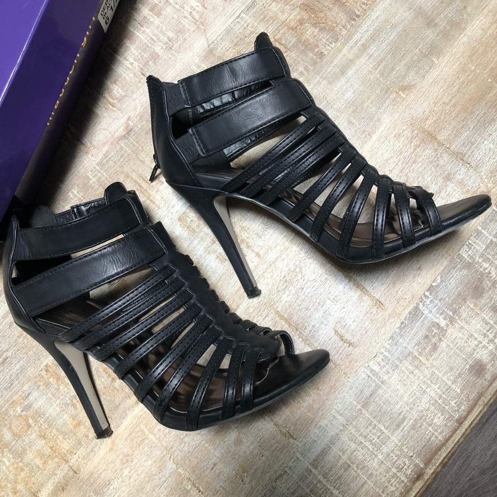 Black Strappy Madden Girl Heels